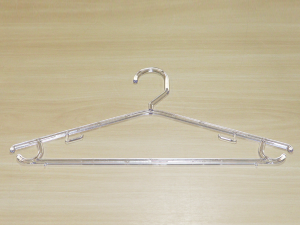 Cabide Adulto Fixo Fino Transparente