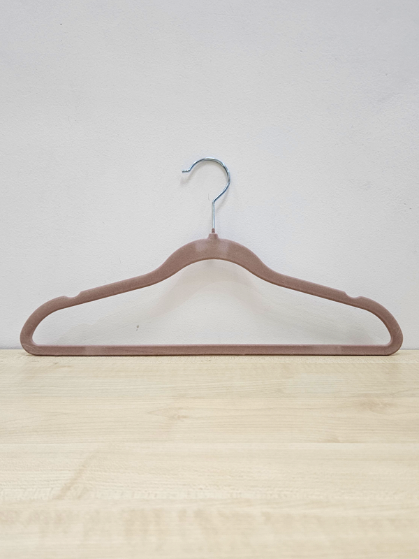 Cabide Veludo 42cm Nude - OR59630