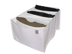 Colmeia Org. 40x28x20cm -  Jeans/Bermuda Matelasse branco