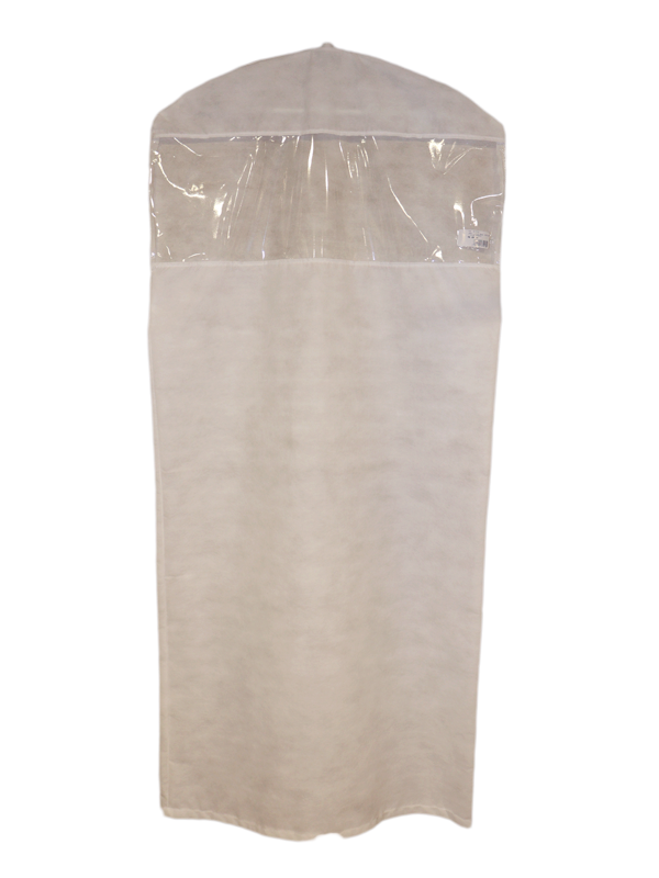 Capa VestidoCurto1.25x0,60 Tnt c/ visor Pvc Cristal