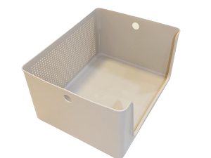 Cesto Flow c/abertura Frontal 34x27x17,4cm - CFW1000 - 16Lts - Bege