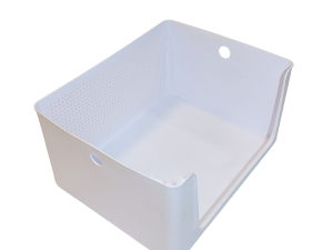 Cesto Flow c/abertura Frontal 34x27x17,4cm - CFW1000 - 16Lts - Branco
