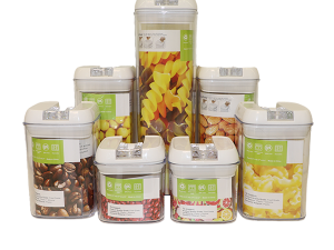 Kit c/ 7 Potes Herméticos para mantimentos