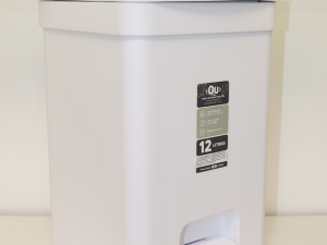 Lixeira com pedal Trium 12L Branco LX 4100