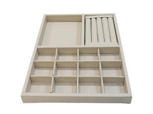 Bandeja Mista 30x40 Corino Bege - 920033