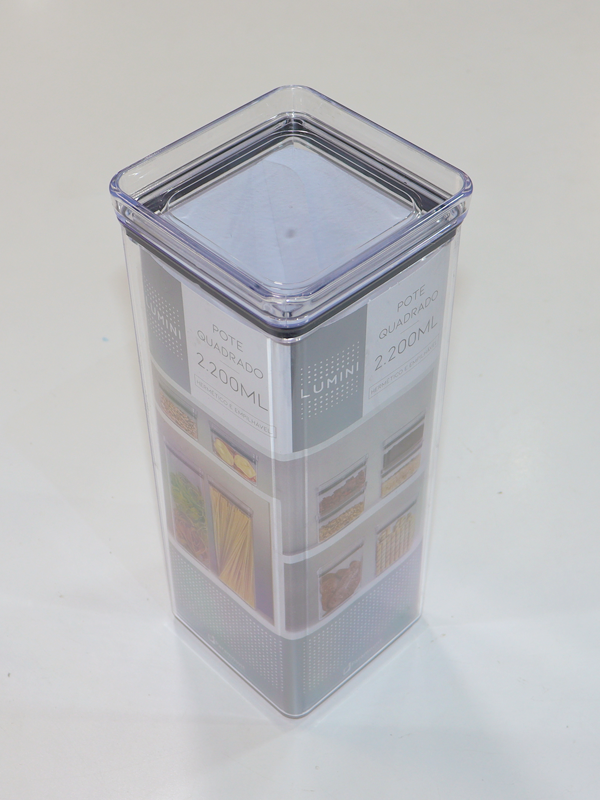 Pote multiuso 2.200ml Hermetic Lumini Quadrado 1163