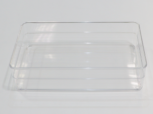 Organizador diamond   30x15x 5,2cm cristal - 1117